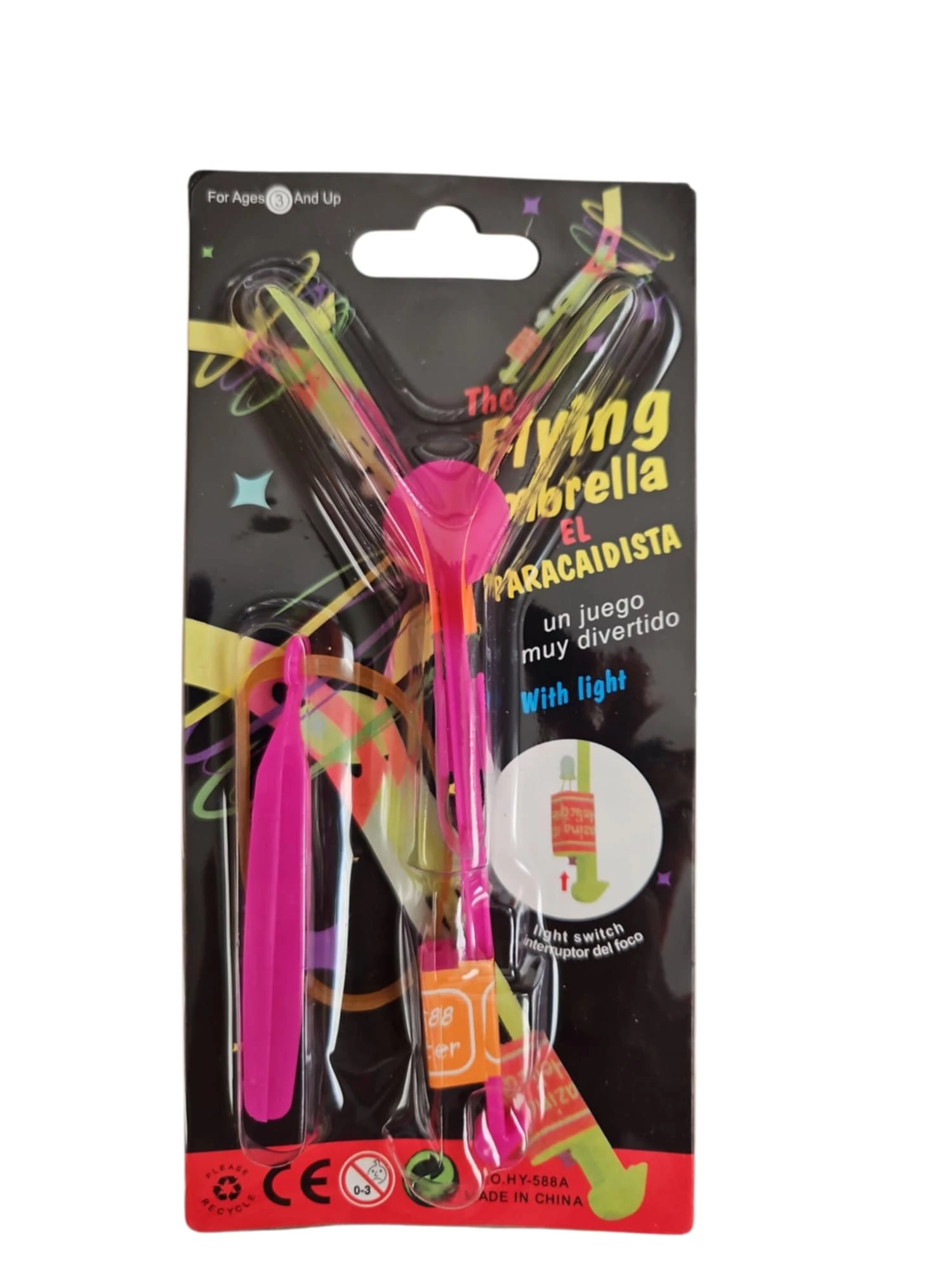 Repülő LED-es Csúzlis Játék – Flying Umbrella,
