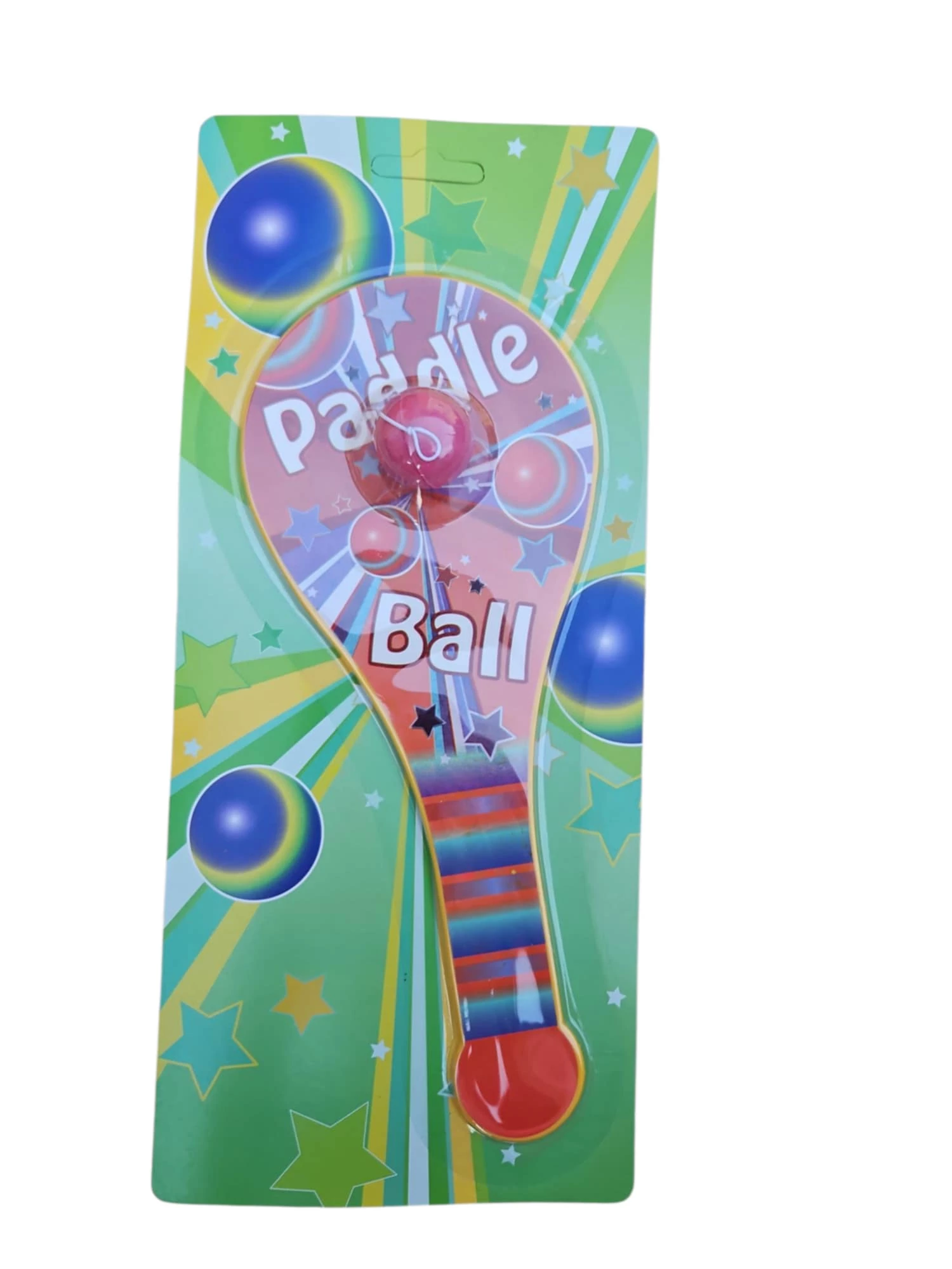 Fa pingpong ütő labdával, kötéllel