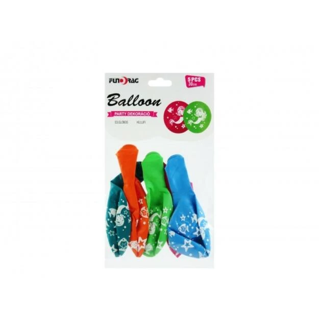 Sellős latexlufi, 5db 30cm, vegyes szín