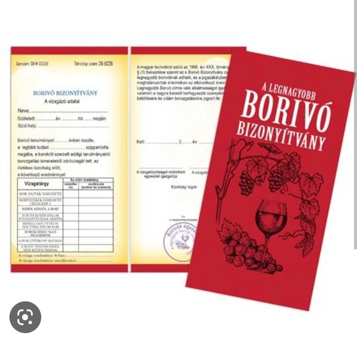 Vicces  legnagyobb borivó bizonyítvány 