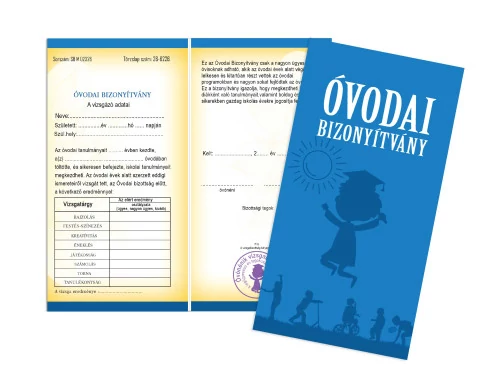 Vicces óvodai bizonyítvány 