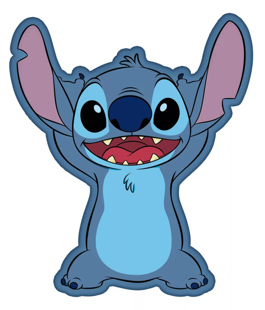 Disney Lilo és Stitch, A csillagkutya Alien formapárna, díszpárna, 35 cm