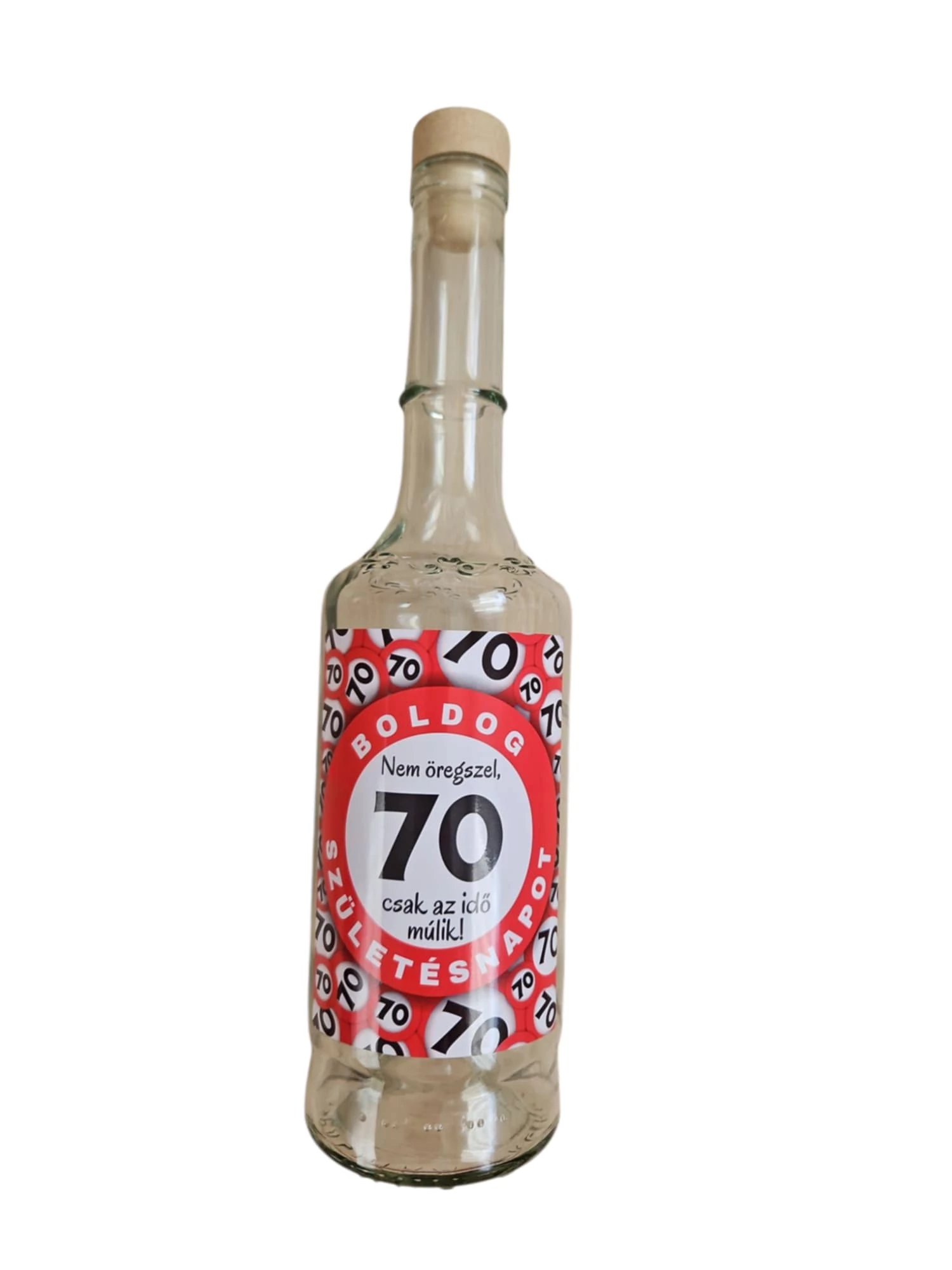 70. születésnapi ajándéküveg – 0,5 l
