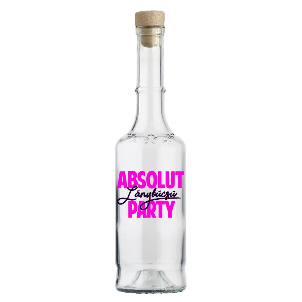 Absolut lánybúcsú party pálinkás üveg
