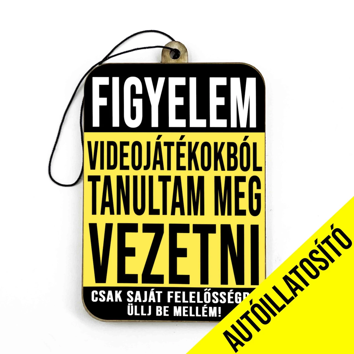 Figyelem videójátékokból - Vicces Autóillatosító - Autós Kiegészítő