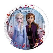 Disney papírtányér frozen 8 db, 19,5 cm