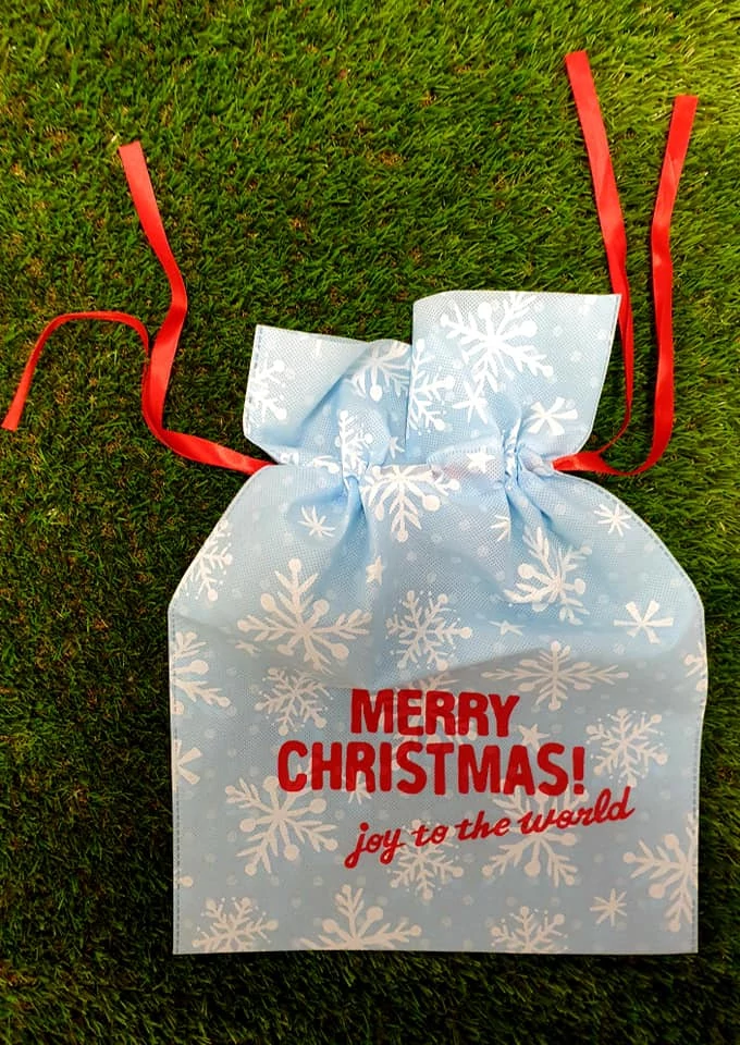 Merry christmas mikulászsák, hópelyhes