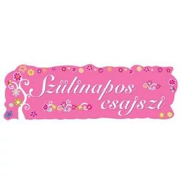Szülinapos Csajszi Banner - 90 cm x 27 cm